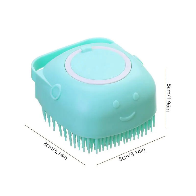 Escova de Banho Pet: Massageador de Silicone Suave