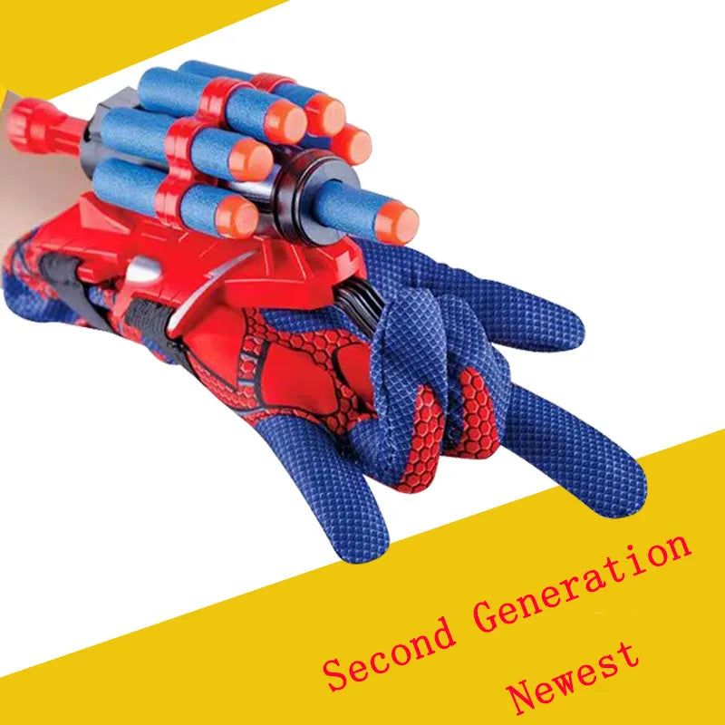 New for spiderman Figure Toy Kids Plastic Cosplay Glove Launcher Set Hero Launcher Wrist Toy Halloween Funny Toys Boy  gift
