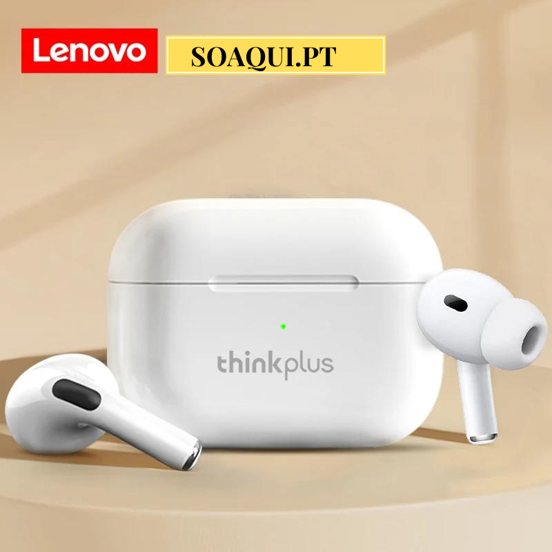 Fones de ouvido Lenovo Thinkplus Bluetooth.
